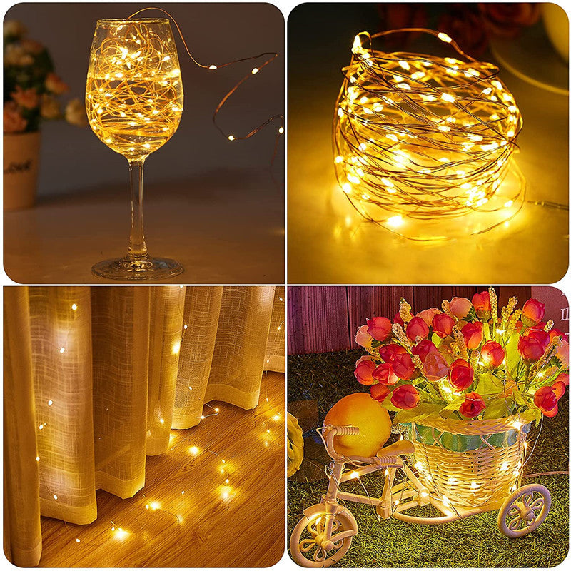 Quntis LED Solar Copper Wire String Lights – Waterproof Outdoor Garden & Patio Xmas Lights for Festive Holiday Decor