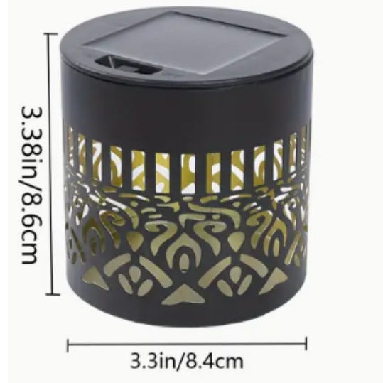 Mandala Solar Fence Lights – IP65 Waterproof Warm White Sunflower Wall Lamp for Outdoor Garden Landscape