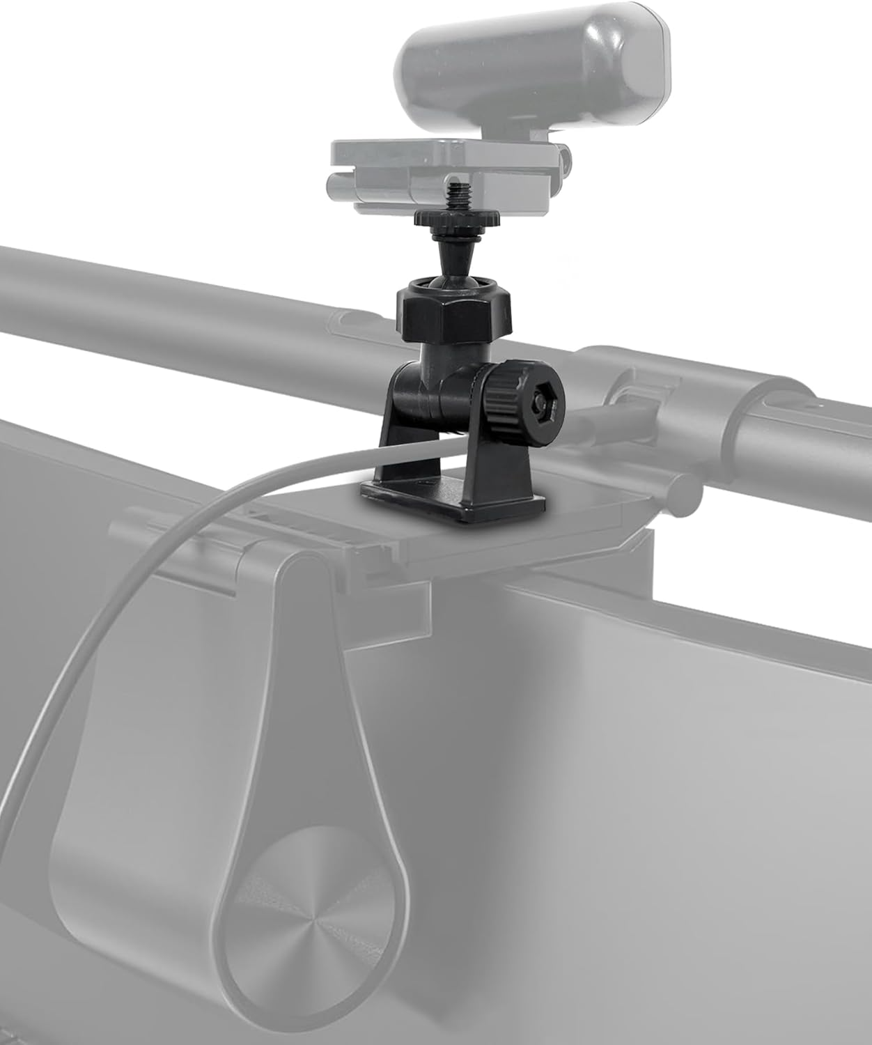 Quntis Universal Camera Mount for Eye-Care Lamps & Monitor Light Bars, 3M Adhesive Base, Compatible with Most Desk Lamps