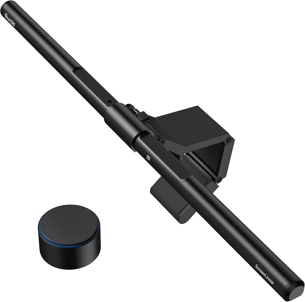 شريط إضاءة الشاشة Quntis Focus بطول 51 cm (20.1 inch) باللون الأسود، مناسب للشاشات المنحنية أو المسطحة، بتعتيم تلقائي لحماية العينين، دون وهج، ومصباح مكتب للألعاب والعمل من المنزل