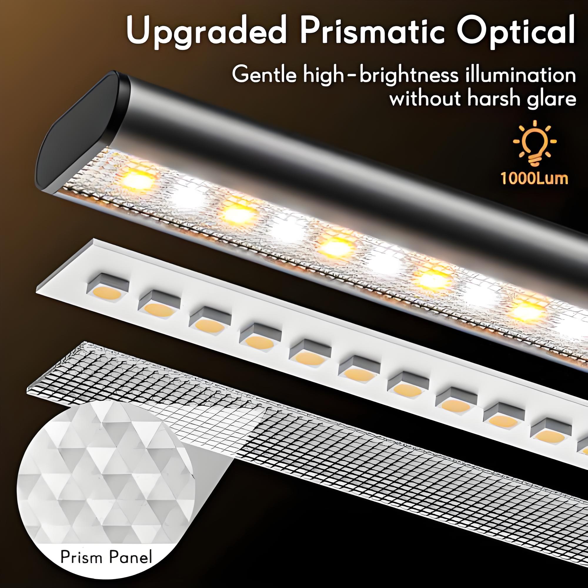 LED Bildschirm Linear Schreibtisch Fold Pro, Doppelkopf Architekten Schreibtischlampe mit Klemme (30,7 Zoll)