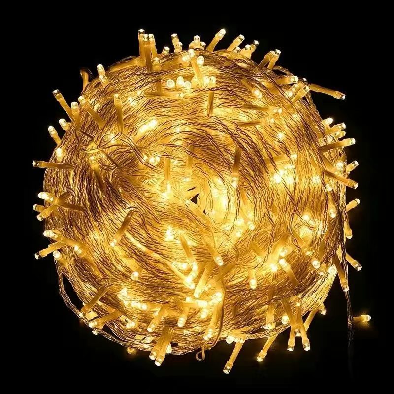 Quntis LED Plug-In Twinkling Starry String Lights – 164ft (50m) with 400 Lights for Outdoor Christmas & Holiday Decoration, Garden & Patio Lighting
