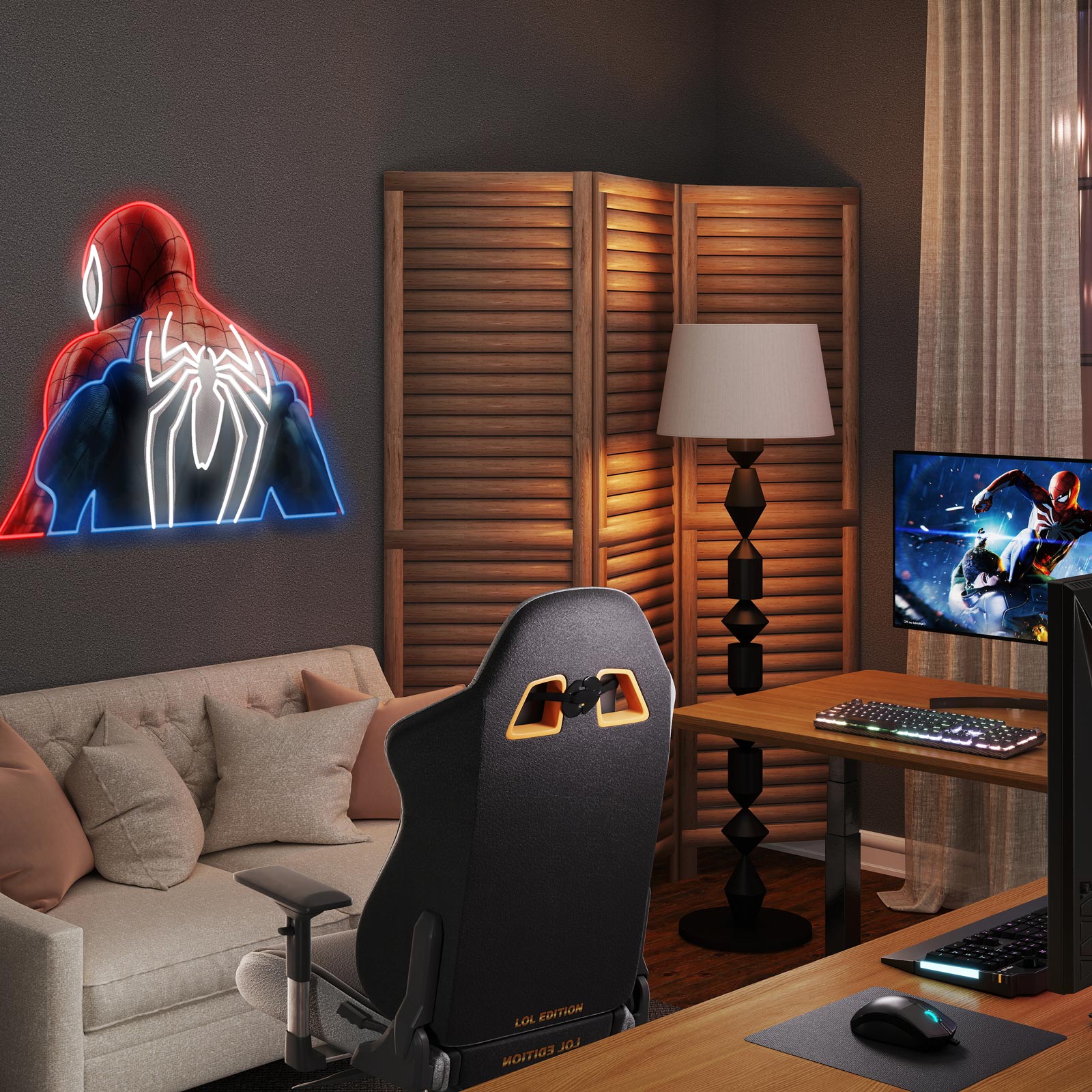 Marvel Universe, Your Friendly Neighborhood Spider-Man, Ready to Light Up the Night!