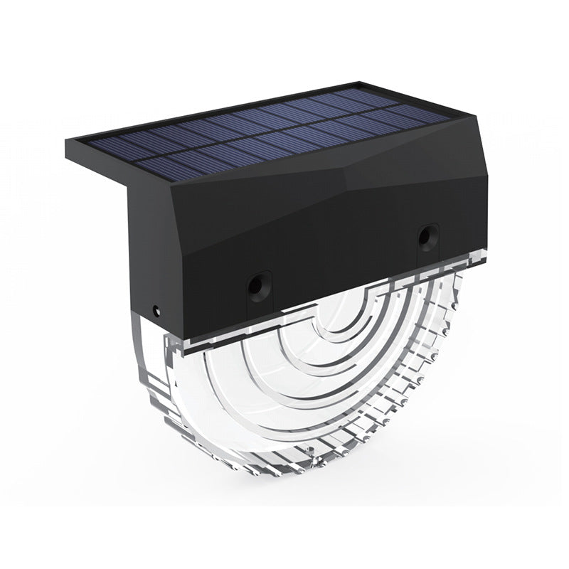 Solar Step Lights for Fence & Railing – RGB Color-Changing Decorative Lights with Fixed Color Modes, Outdoor Holiday Ambience Lights