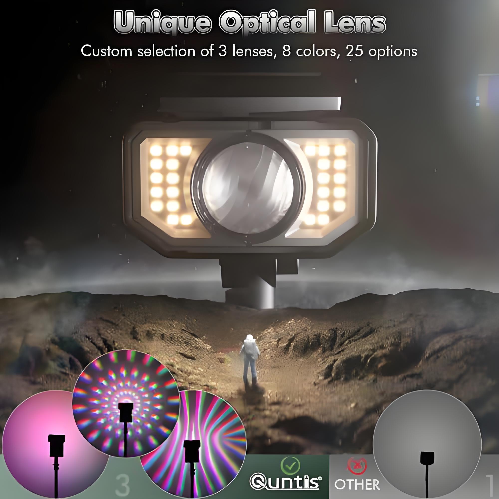 2-Pack Outdoor Color Changing Solar Spotlights, 8 Colors 25 Modes