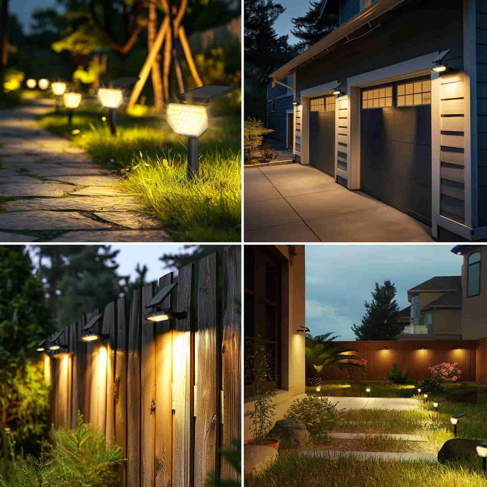 Solar 3000K Warm WhiteSpotlights Outdoor IP65 Waterproof,(4Pack) - Quntis