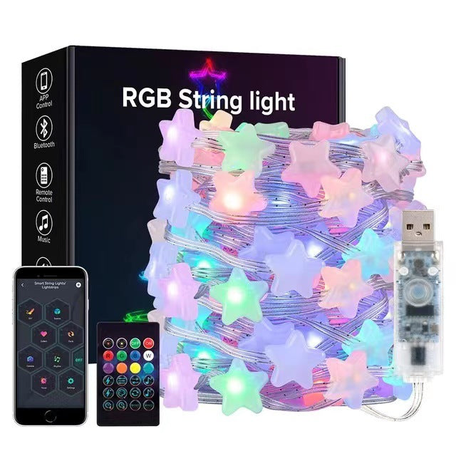Quntis IP68 RGBグローブストリングライト、防水屋外ピクセルコントロールライト、Bluetoothアプリ対応 - クリスマス、ホリデー、キャンプの雰囲気に最適