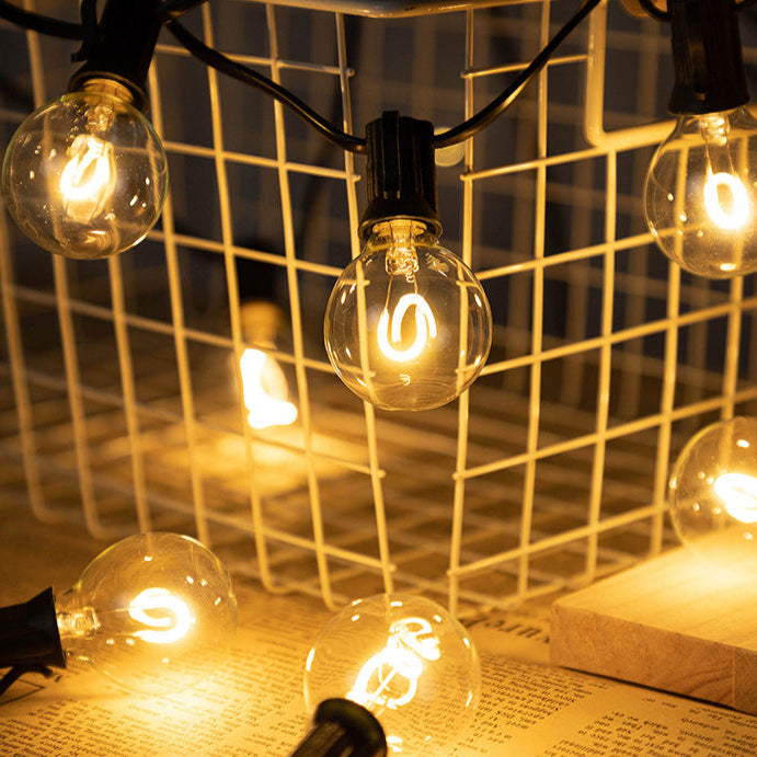 G40 Flexible U-Shaped LED Filament Bulbs | E12 Base | 1W RGB Christmas Replacement Bulbs – Pack of 25 (Bulbs Only)