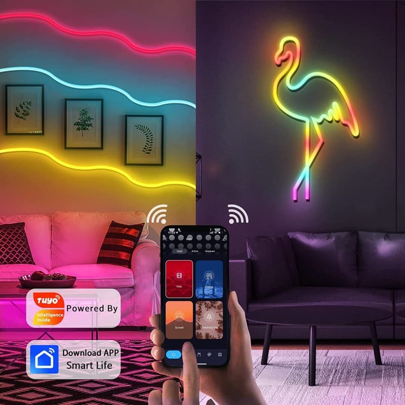 RGB LED Wall Light&Neon Rope Lights,WL004 - Quntis