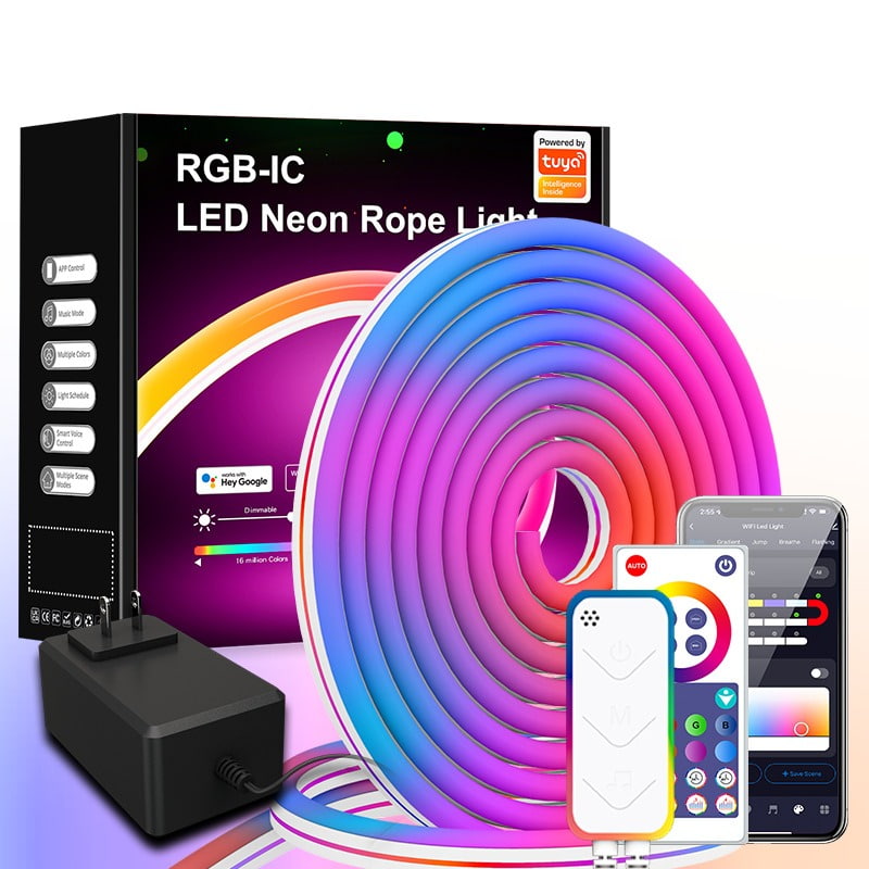 RGB LED Wall Light＆Neon Rope Lights,WL004 - Quntis