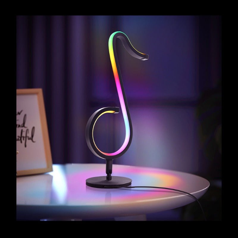 स्मार्ट RGB ऐप रिमोट कंट्रोल, सिम्फनी एटमॉस्फियर लाइट LED नाइट लाइट 180° रोटेशन डेस्कटॉप बेडसाइड होम डेकोर लैंप