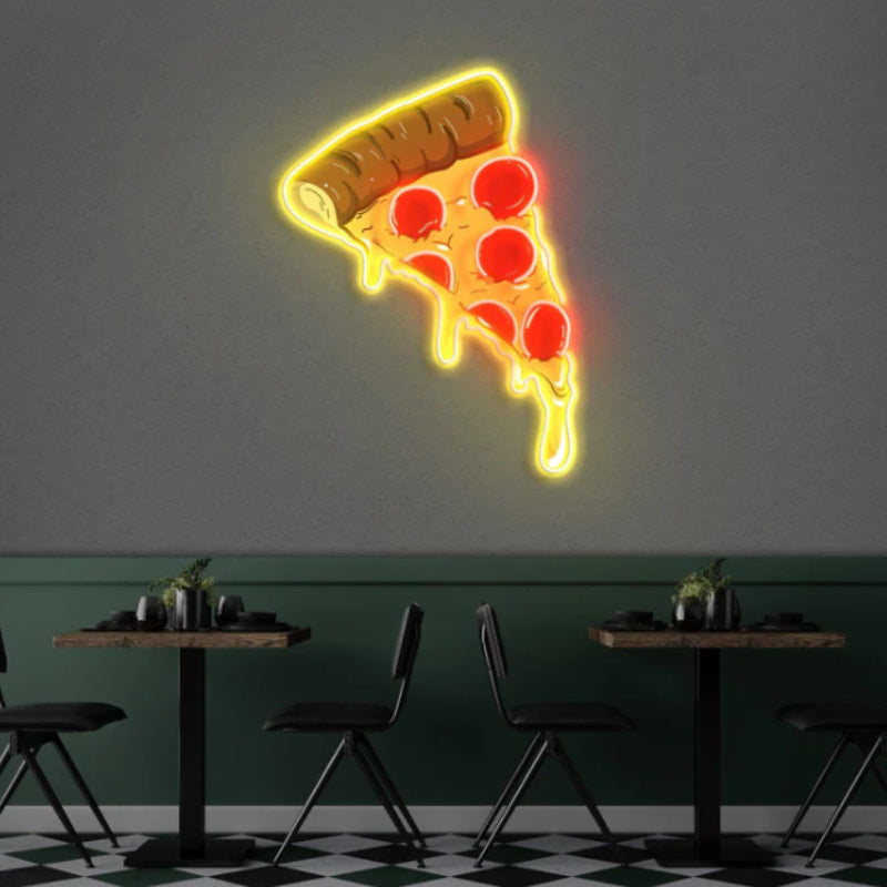 Panneau Néon Pizza, Lumière LED Pizza, Décor de Restaurant Pizza, Panneau Néon de Magasin de Pizza, Décor de Mur de Cuisine