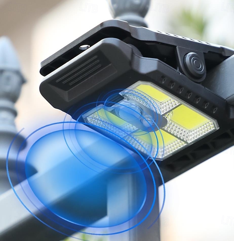 2PCS Solar Clip-On Fence Lights, Outdoor IP44 Waterproof Solar Clip Light, LED Garden Fence Clip-On Solar Powered Lighting