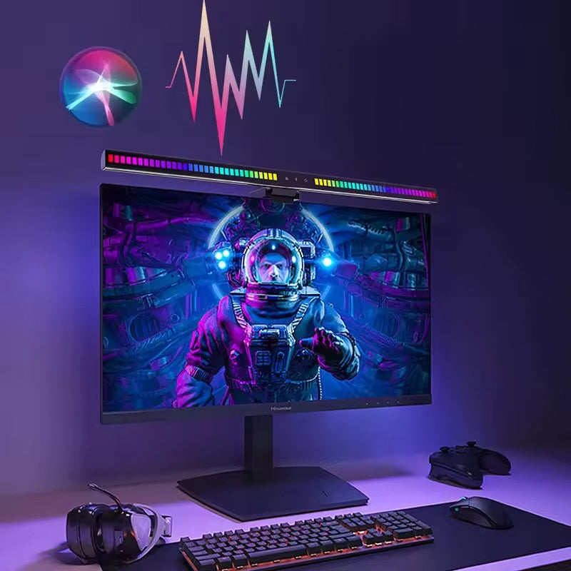 16.54In RGB lighting sync sound voice music computer gaming ambient monitor light bar screen lamp for computer screen office