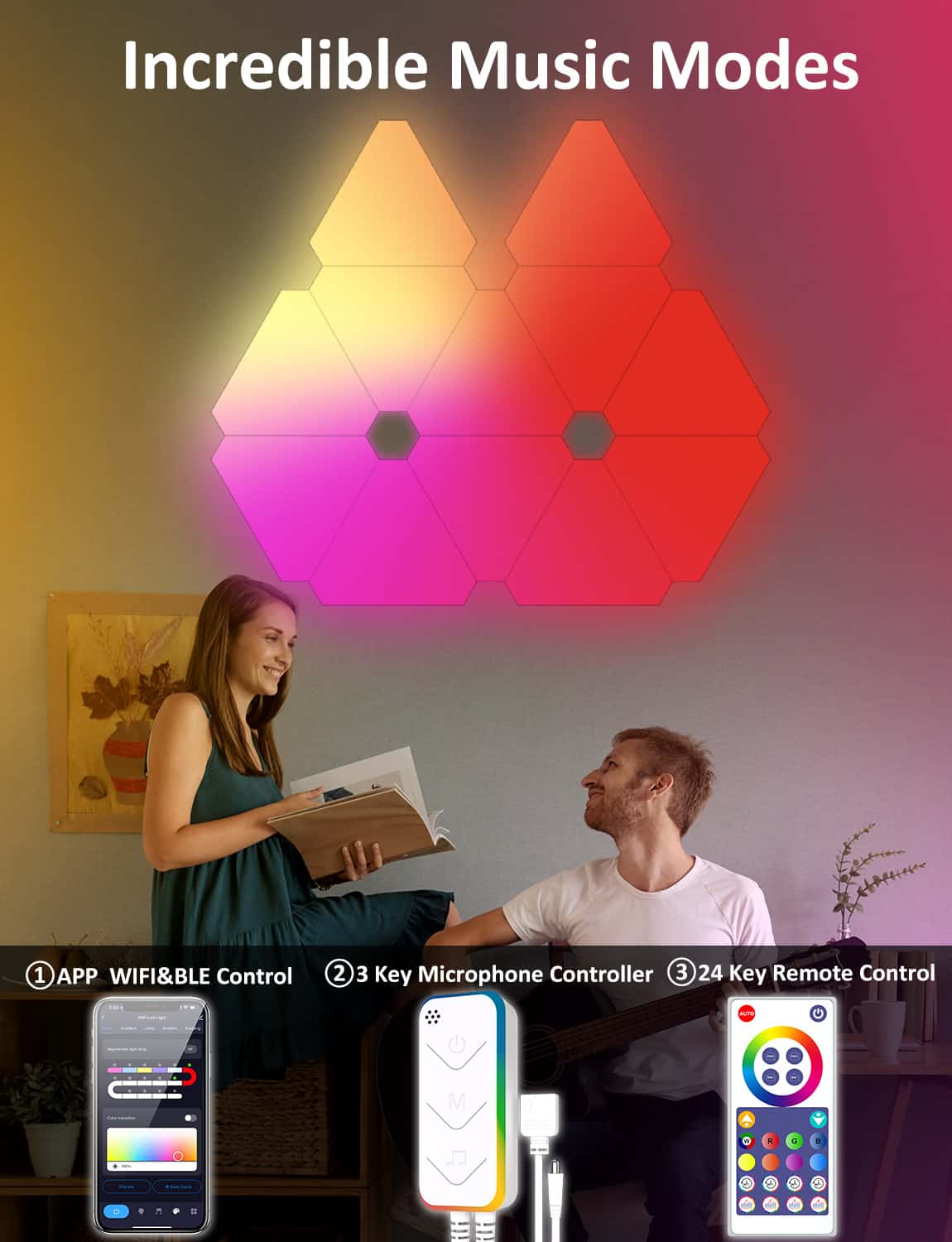 RGB LED Triangle Wall Light£¬W005 - Quntis