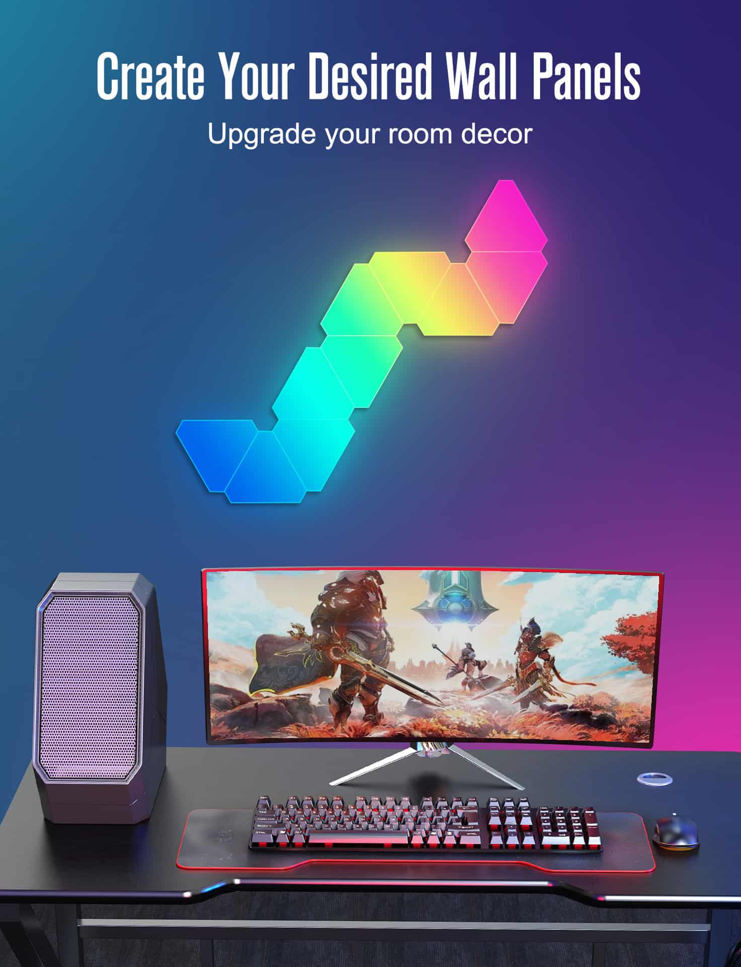 RGB LED Triangle Wall Light£¬W005 - Quntis