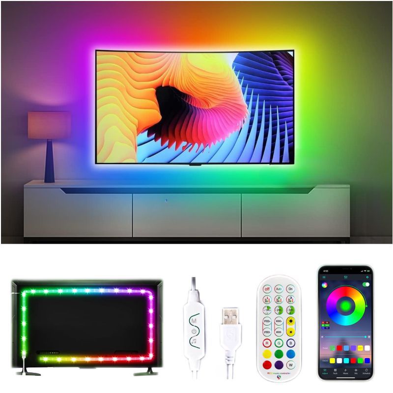 Music Sync RGBIC LED Strip Lights – Color Changing LED Lights for Bedroom & Indoor Decor