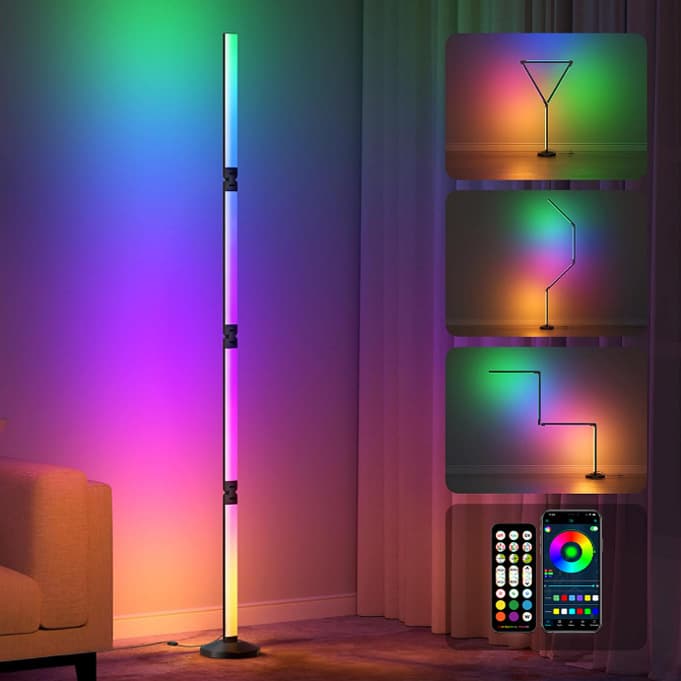 RGB LED Floor Lamp, F002 - Quntis