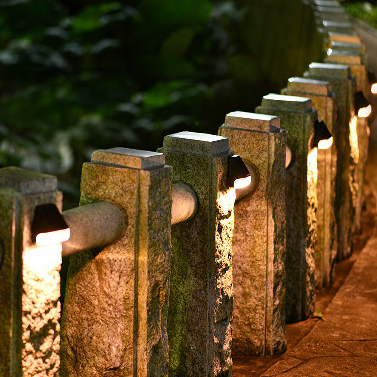 Warm White Waterproof Solar Step Lights for Outdoor Stairs