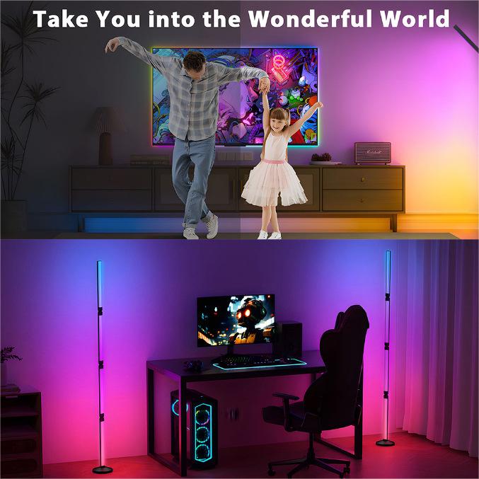 RGB LED Floor Lamp, F002 - Quntis