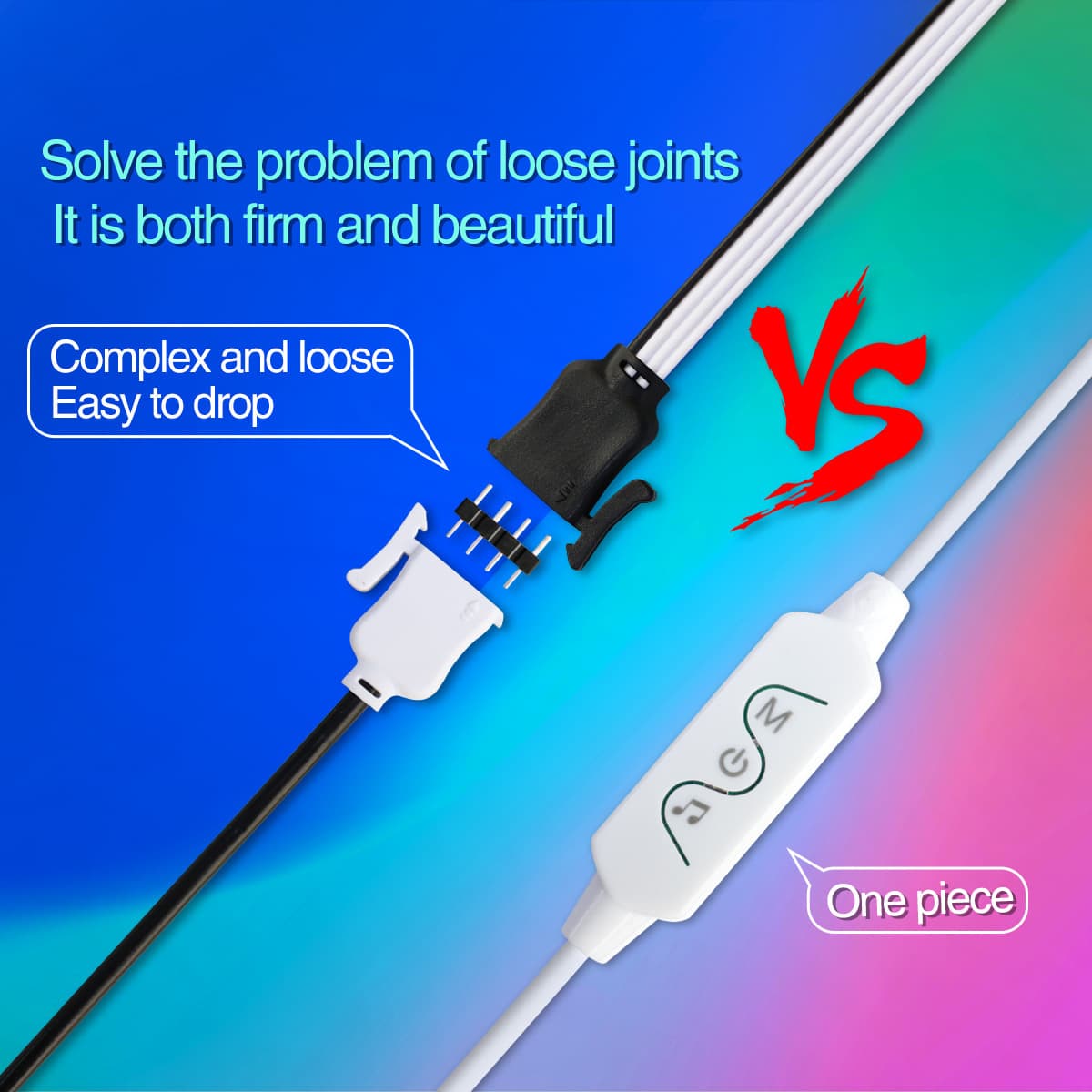 Music Sync RGBIC LED Strip Lights – Color Changing LED Lights for Bedroom & Indoor Decor