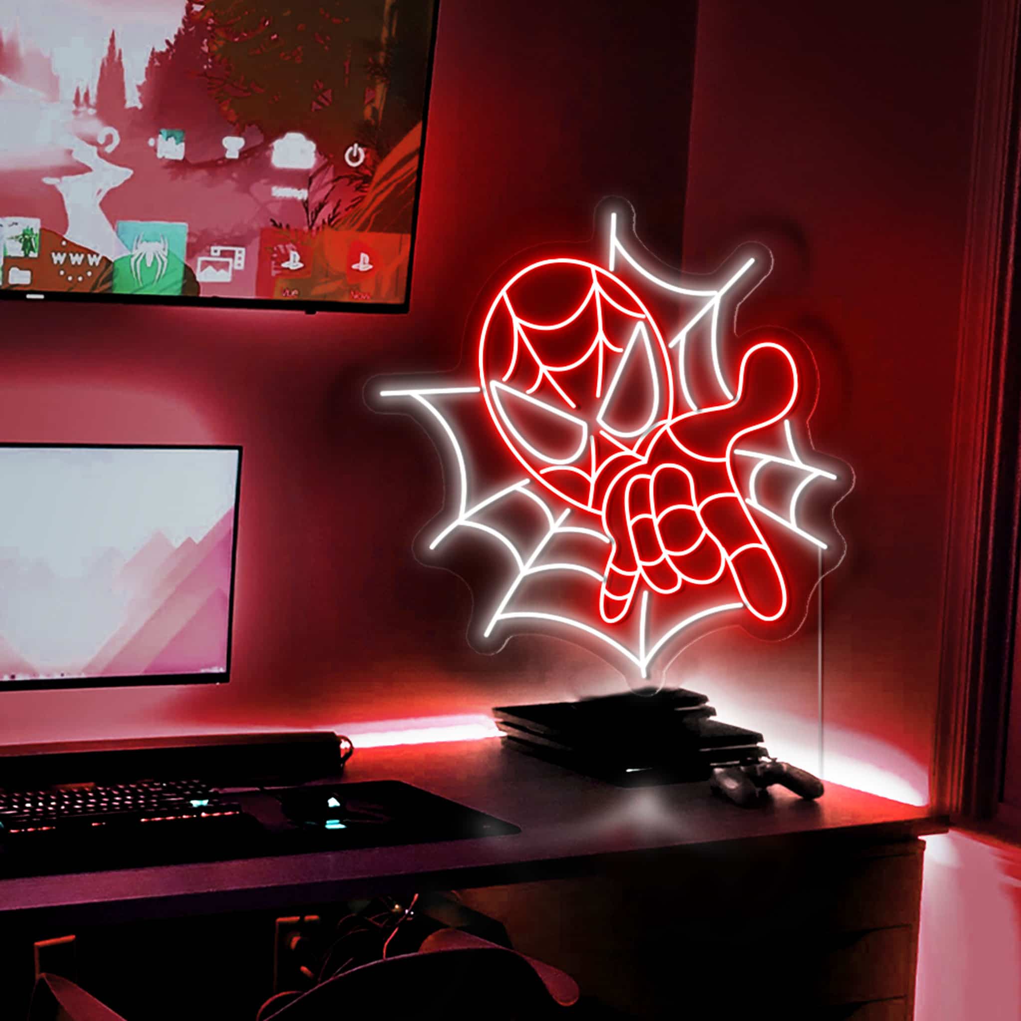 Vibrant Spider-Man Neon Sign "Vibrant Decoration" Created for Marvel Fans