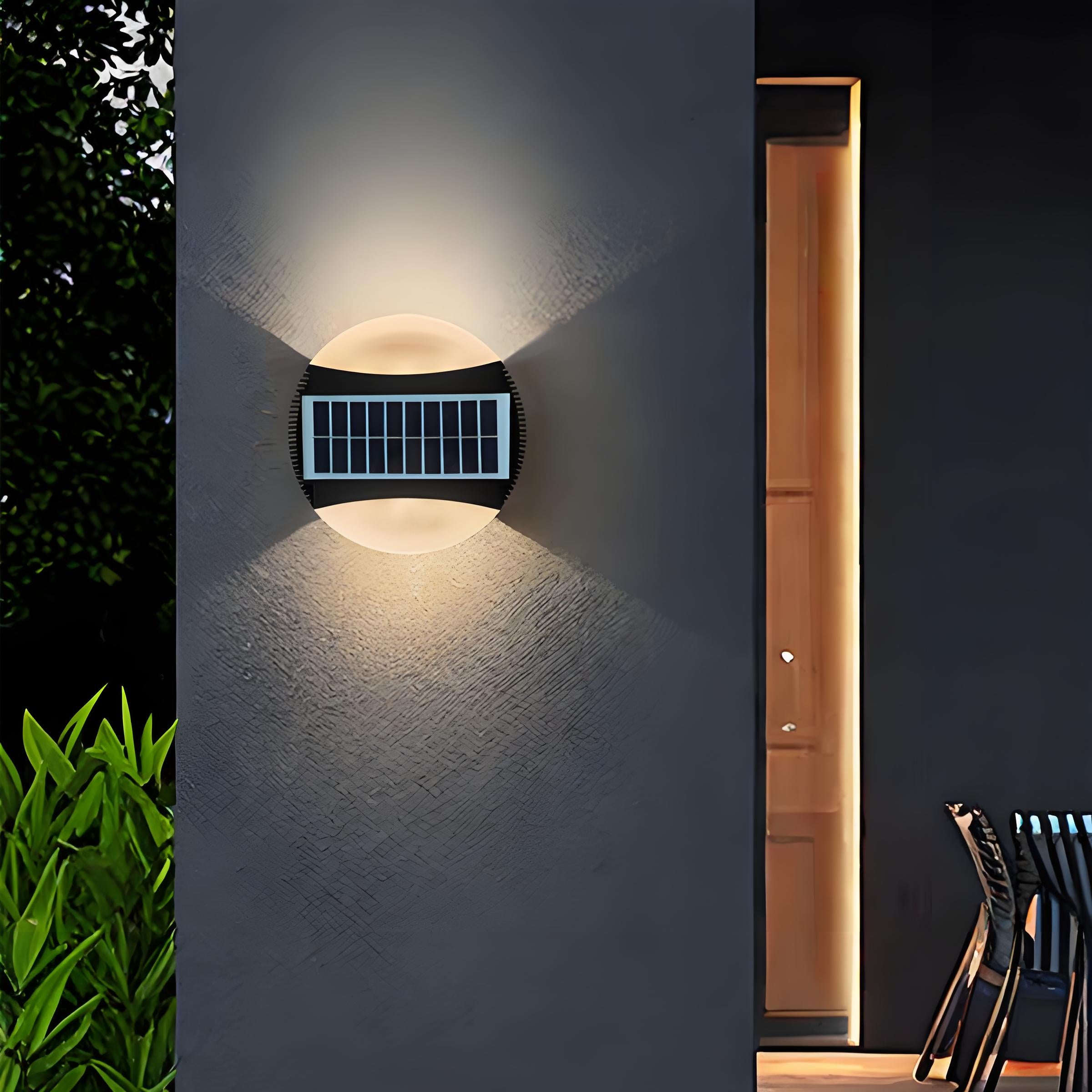 Solar Außenwandleuchte – Wasserdichte Garten- und Treppen-LED-Dekoleuchte