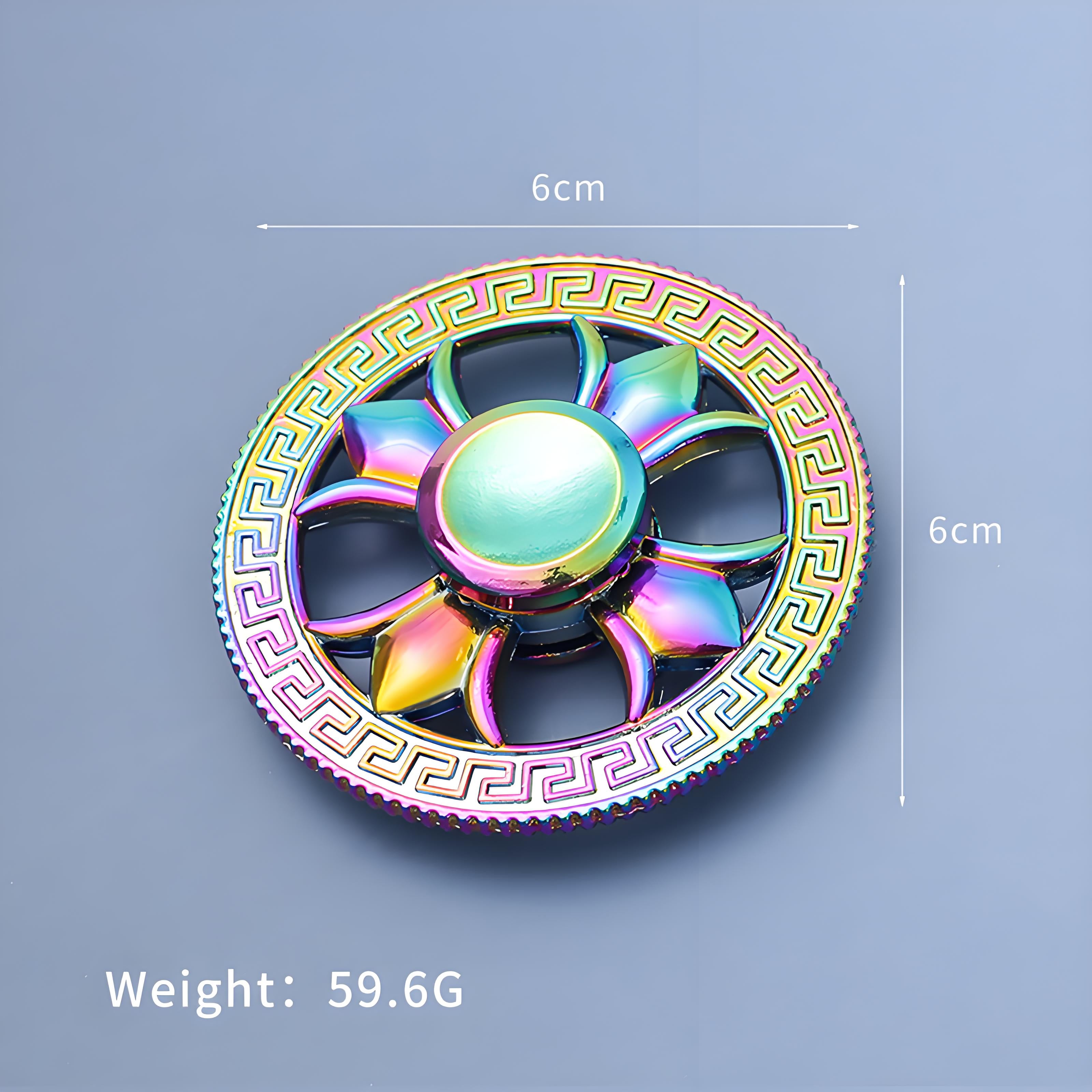 2nd Gen Zinc Alloy Clover Fidget Spinner – Colorful Stress Relief Finger Toy