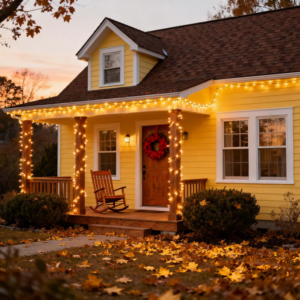 Quntis 100M (328ft) 500 LED Luces de Cadena Impermeables – Decoración Navideña y de Vacaciones para Exterior Estándar de la UE