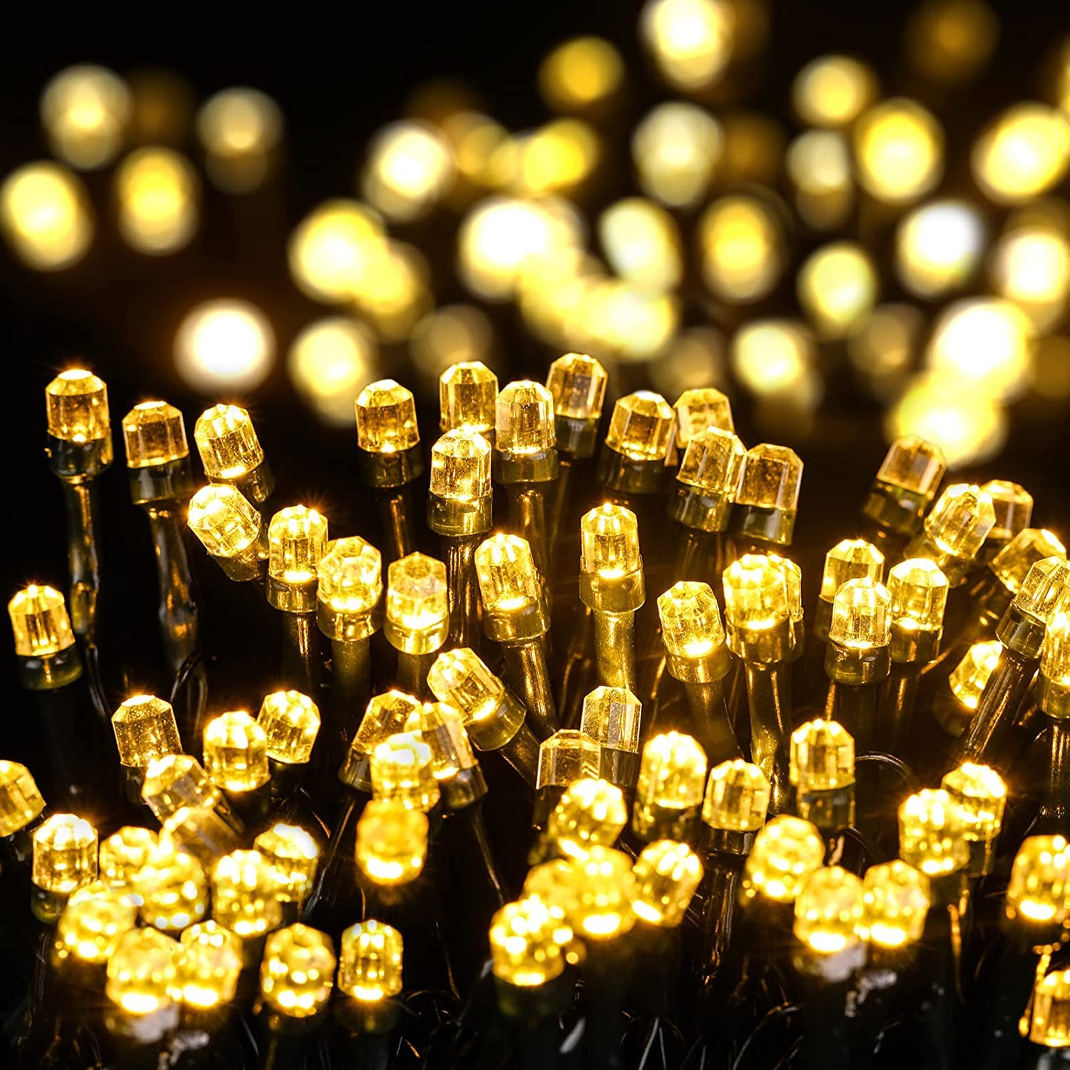 Quntis 6,6FT Weihnachtsbaumlichter – 400 LED, 10 Linien, IP44 wasserdicht, sicher für Kinder und Haustiere, Innen-/Außenbereich Feiertagsdekoration