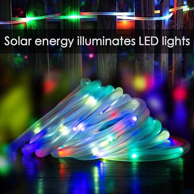 Wasserdichte Außen-Lichterkette Solarbetriebene Lichterkette 8 Modi Lichterkette für Außenbeleuchtung zur Dekoration von Garten und Weihnachten.