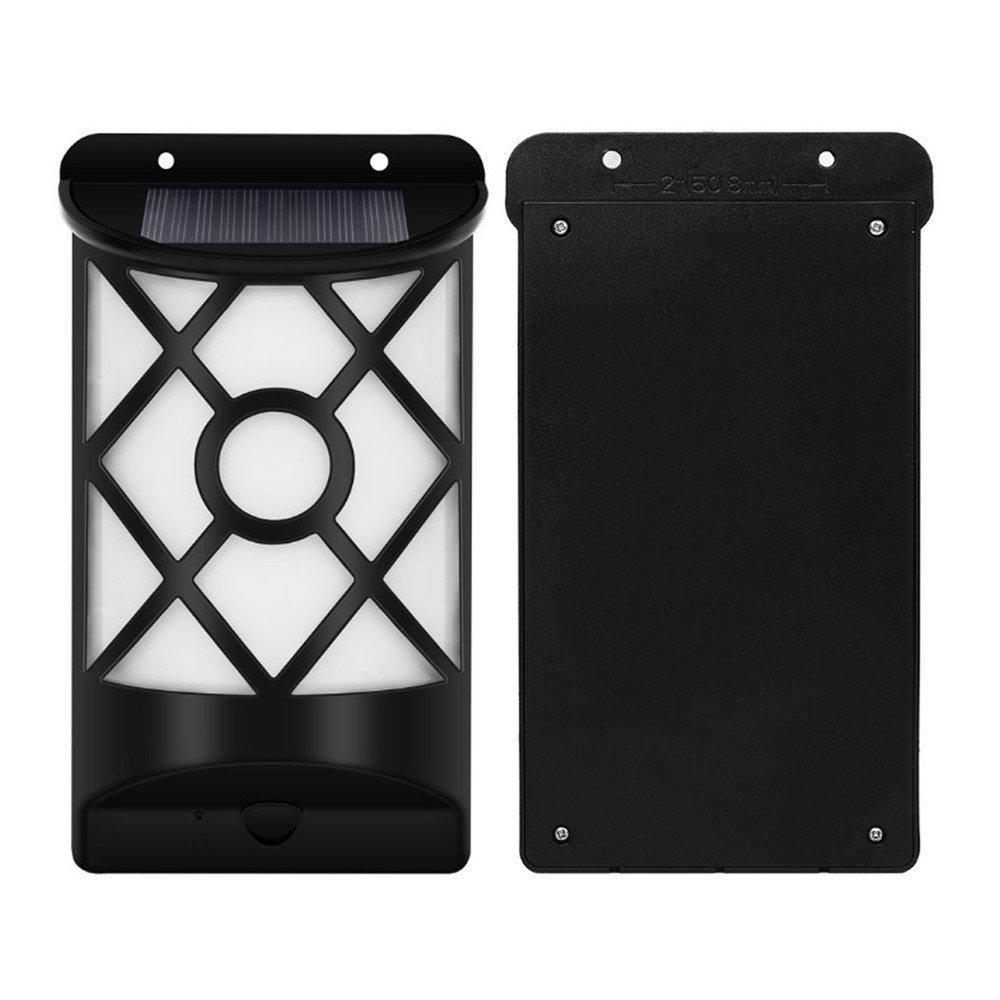 Solar Wall Lights Outdoor, Waterproof Flickering Flame Solar Fence Lights Dark Sensor for Patio Deck Driveway