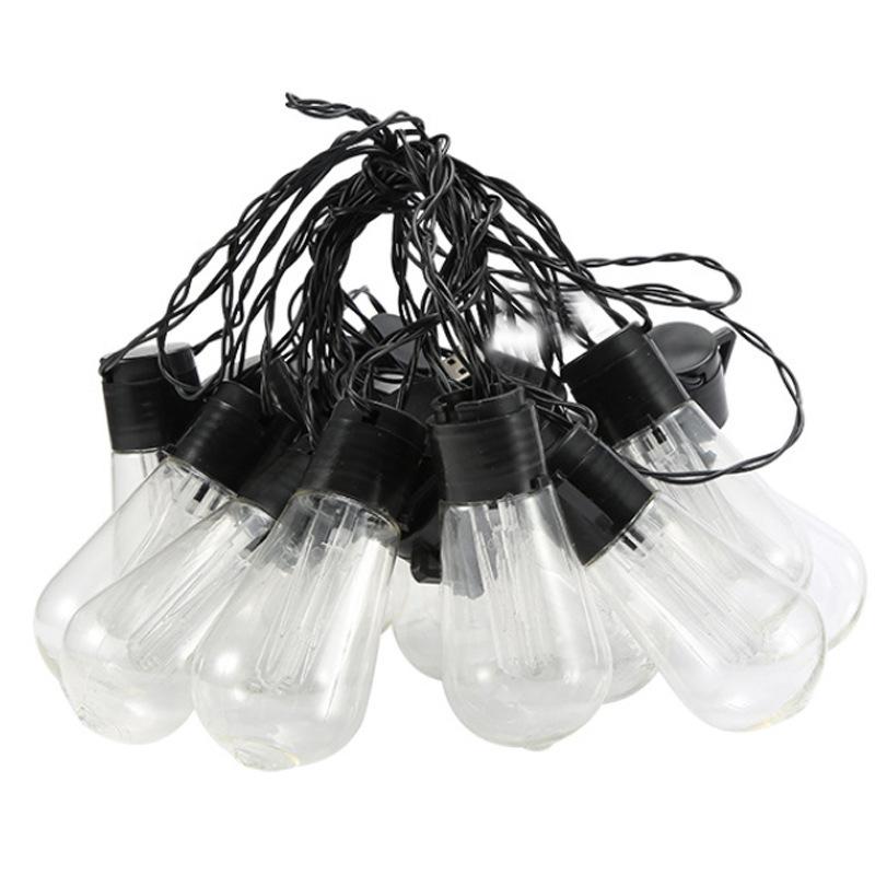 أضواء سلسلة LED الخارجية إجمالي أضواء الفناء مع جهاز تحكم عن بعد لمبات إيديسون العتيقة، أضواء سلسلة خارجية لشرفة الفناء وحديقة