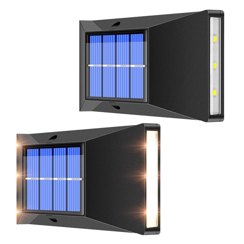Solar LED Wall Sconces Lights – Decorative Solar Garden Lights for Fence and Outdoor Spaces
