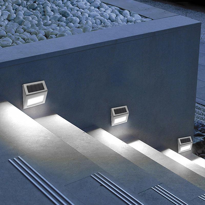 Solar-Stufenlichter Außen wasserdicht Treppenlicht Garten Dekor für Garten Terrasse Hof Veranda Treppe Gehweg