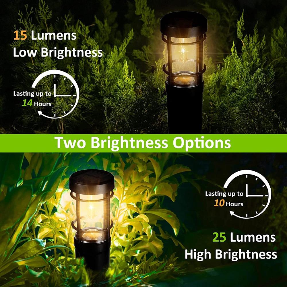 Quntis Solar Pathway Lights Outdoor, Waterproof Landscape Lights, Tungsten Filament Ground Stake Lights,IP65 Solar Garden Lights for Yard, Walkway, Driveway, Patio – Up to 14 Hrs Dusk-to-Dawn Lighting