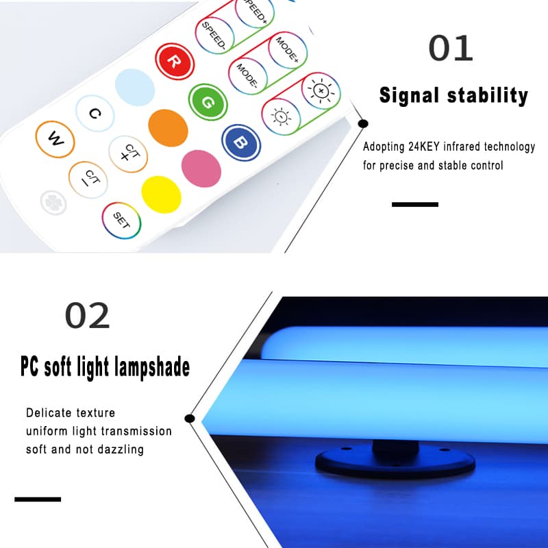 RGB LED Light Bar,Desk Lamp DL001 - Quntis