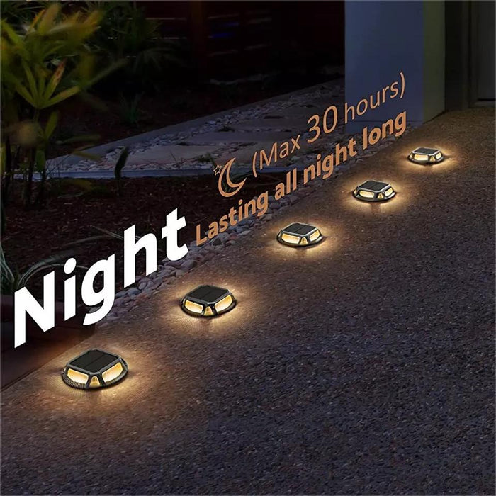 Quntis Solar Deck Lights , IP68 Waterproof Dusk to Dawn LED Solar Lights, Heavy Duty Lighting for Deck and Pathway