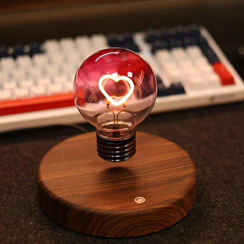Magnetic Levitating Heart Bulb – Unique Romantic Gift for Birthday & Love