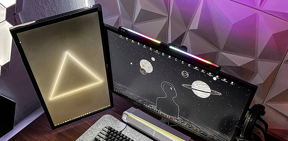 Enhance Your Workspace with the Double Sided Light Bar RGB Backlight