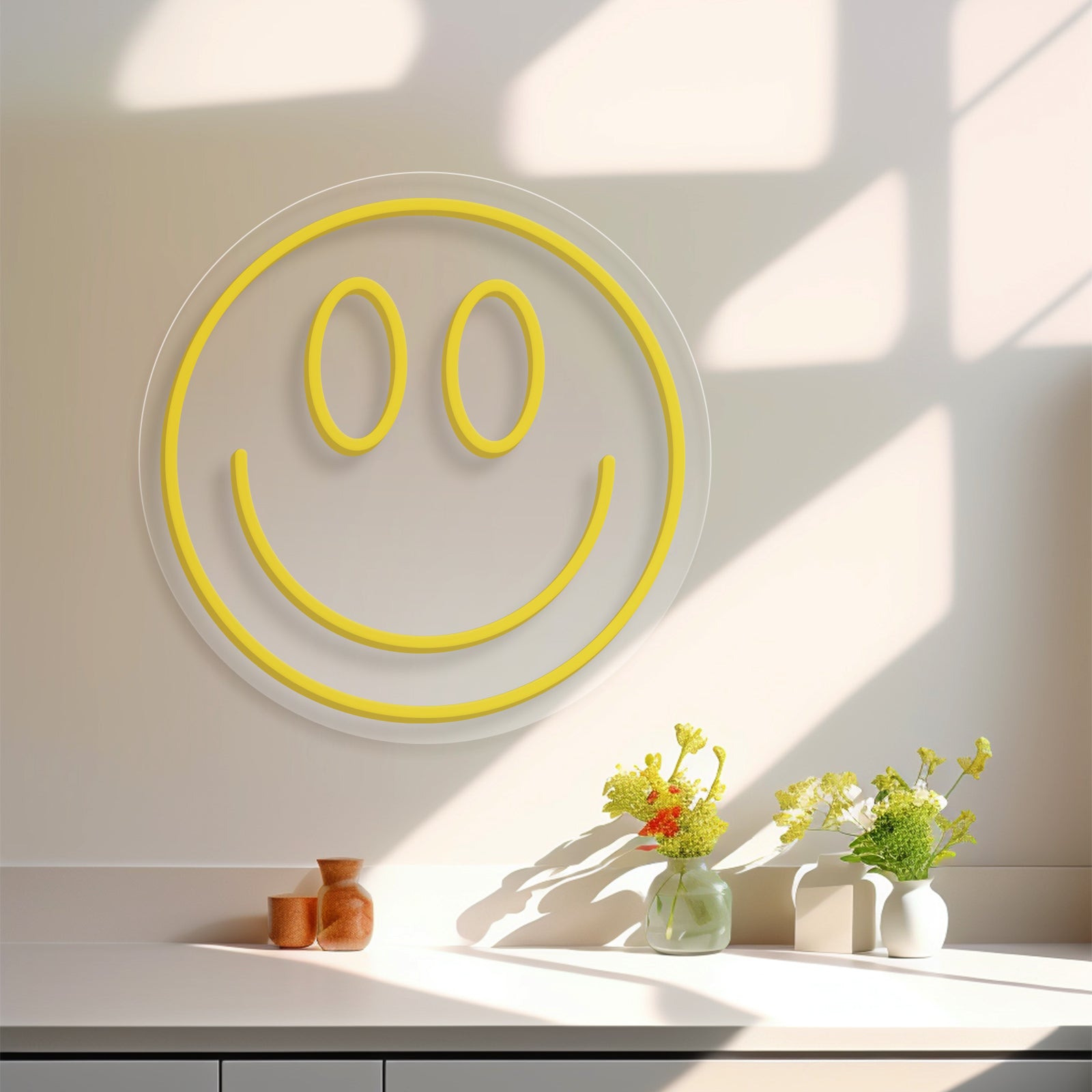 Bring the Happy Vibes Home – Smiley Face Neon Light That Glows with Positivity