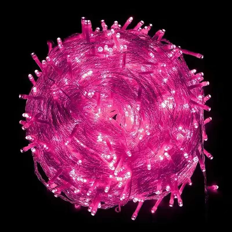 Quntis Guirlande lumineuse étoilée clignotante LED à brancher ¨C 50m (164ft) avec 400 lumières pour décoration de Noël et de fêtes en extérieur