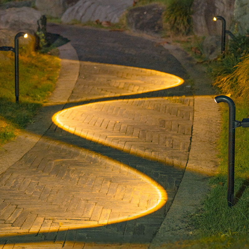 Nouveaux lampes solaires de jardin – Décoration extérieure de jardin, lampes solaires à piquet pour l'éclairage des allées et des routes