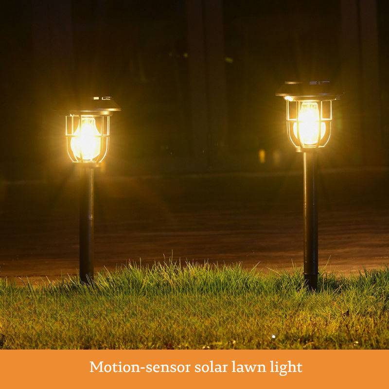 3-in-1 Solar Lawn Light – Ground Insert, Hanging & Wall-Mount Outdoor Filament Atmosphere Lamp | Sensor Garden & Pathway Light