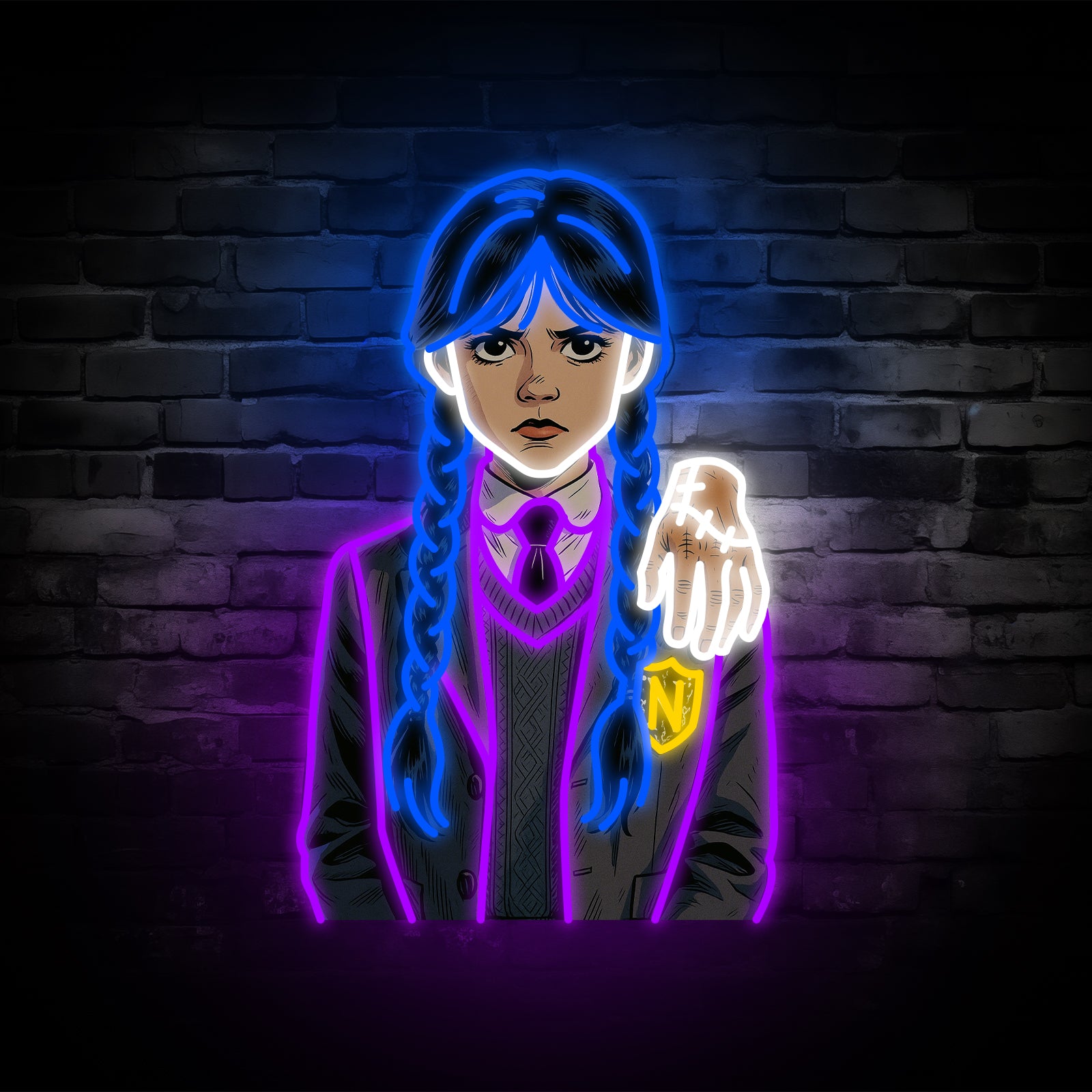 Wednesday Season 2 Addams Neon Sign – Spooky Cool Wall Art for Fans & Collectors