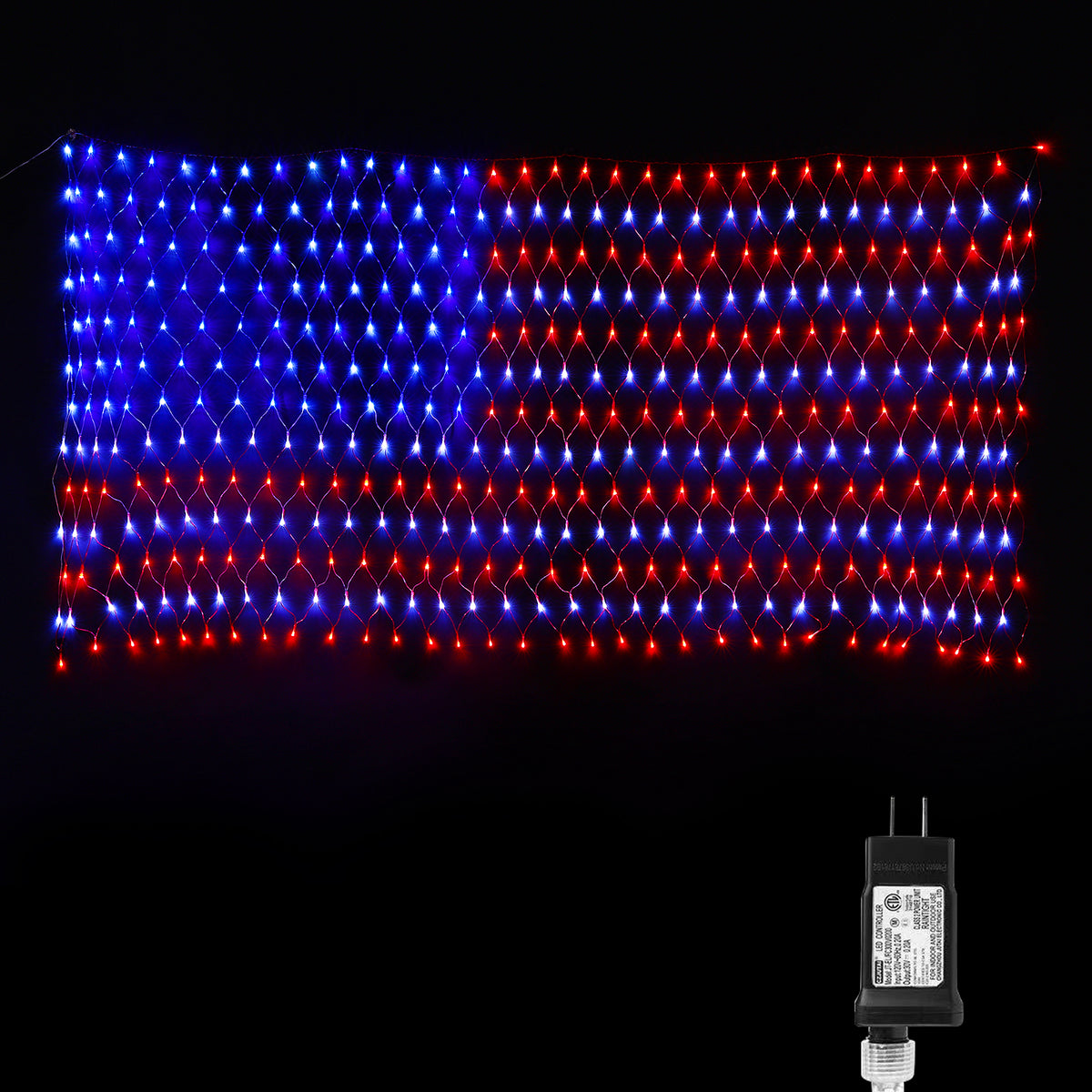 Quntis American Flag Lights, 2026 World Cup Soccer Fans Decor, Waterpr