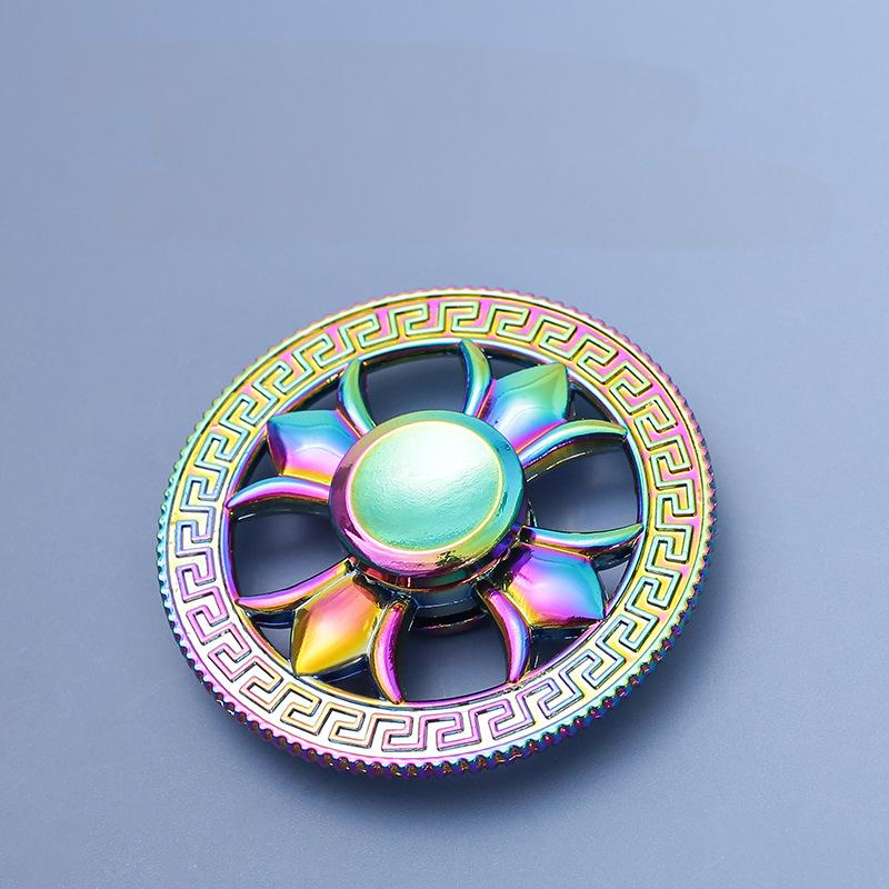 2nd Gen Zinc Alloy Clover Fidget Spinner – Colorful Stress Relief Finger Toy