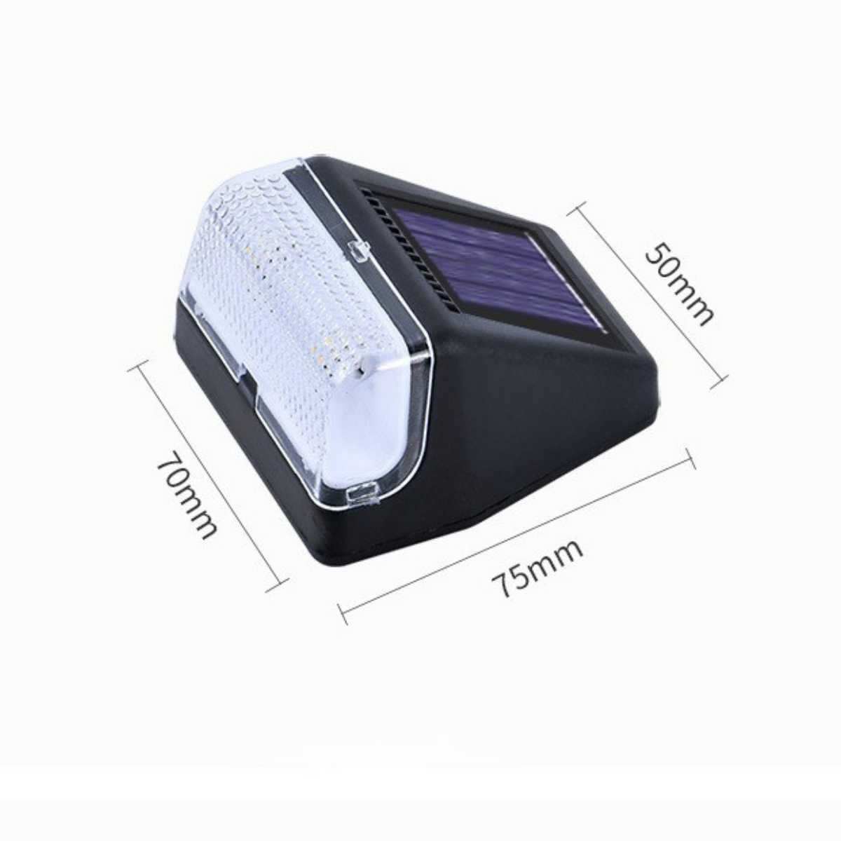 Warm White Waterproof Solar Step Lights for Outdoor Stairs