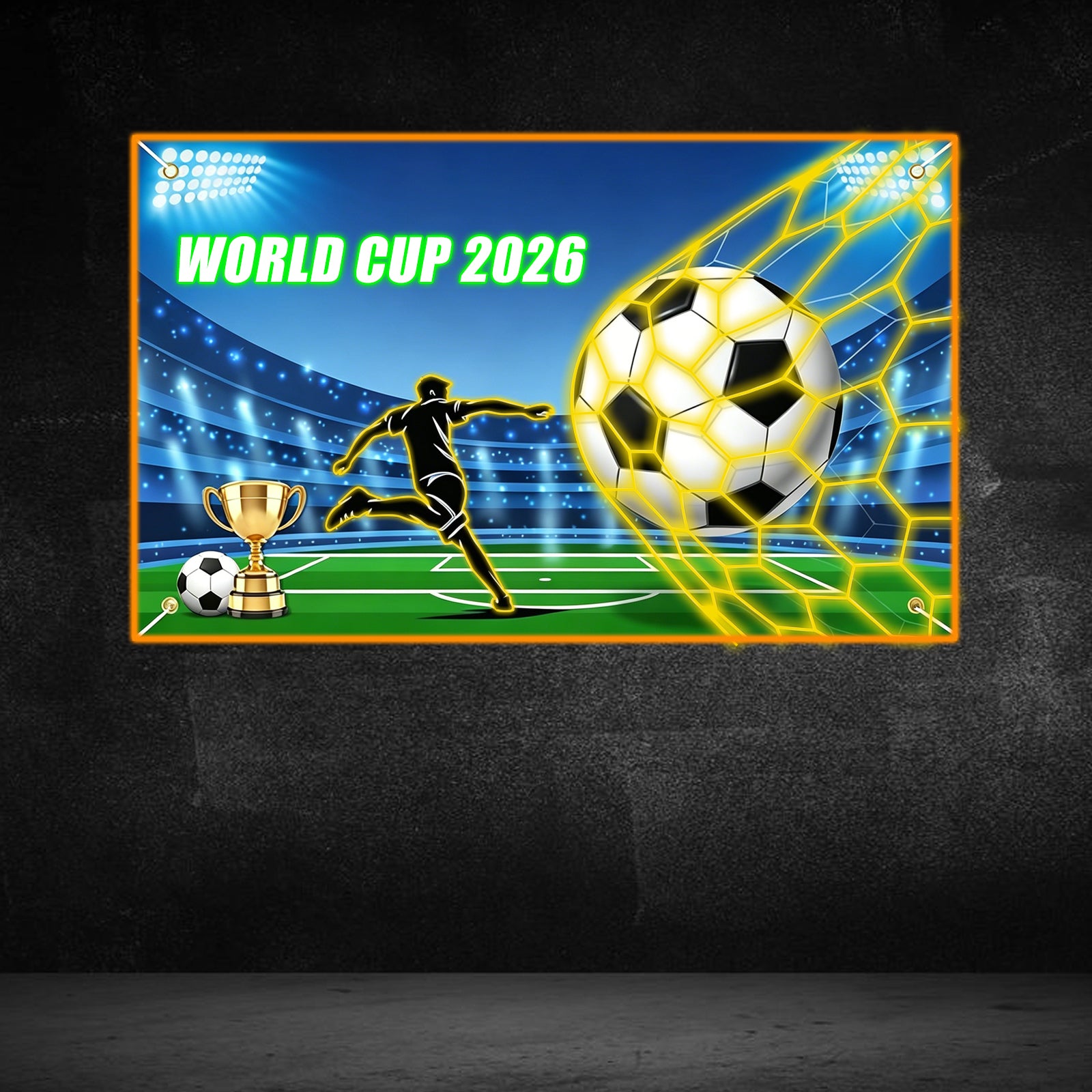The 2026 World Cup "Golden Net" Masterpiece: Bespoke High-Performance LED Neon Art Sign