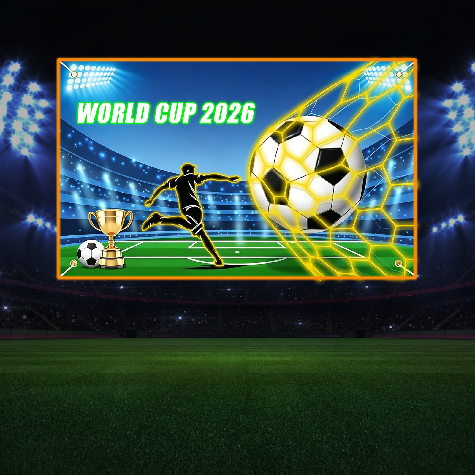 The 2026 World Cup "Golden Net" Masterpiece: Bespoke High-Performance LED Neon Art Sign